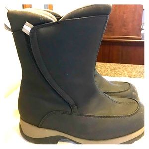 Lands End Winter Boots Youth Size 2 Navy Blue